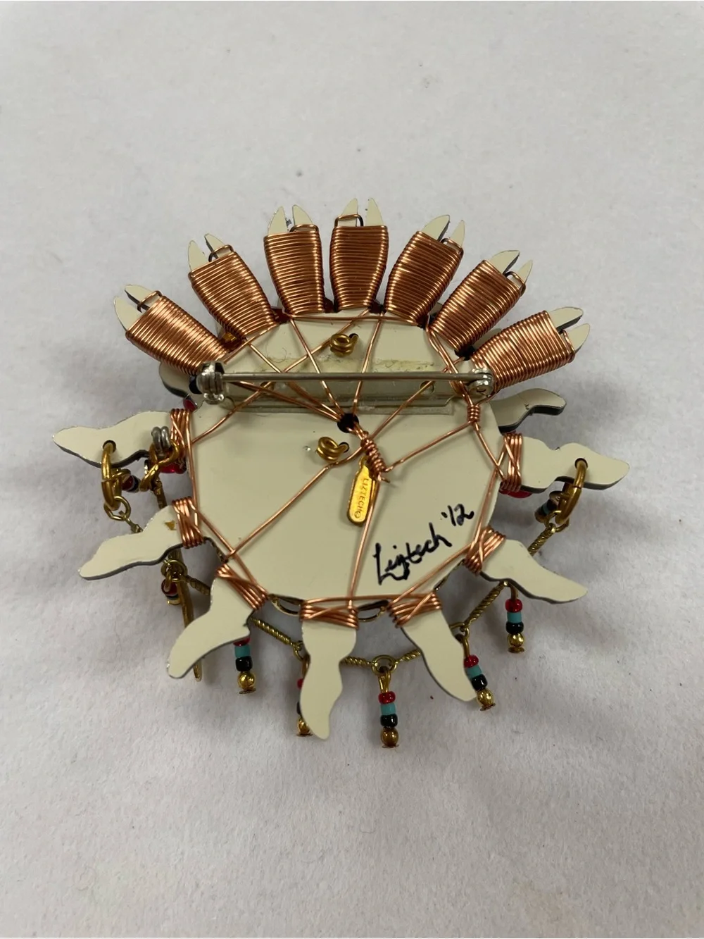 Liztech Sun Kachina Hand-Crafted Brooch